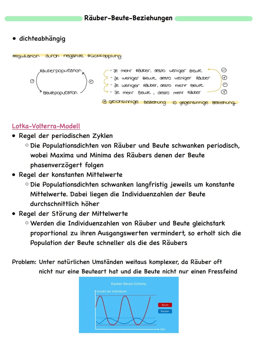 Zusammenfassung
# Ökologie
## Abiotische und biotische Faktoren
### Biotische Faktoren
- gehen von Lebewesen aus
- Konkurrenten
- Parasit