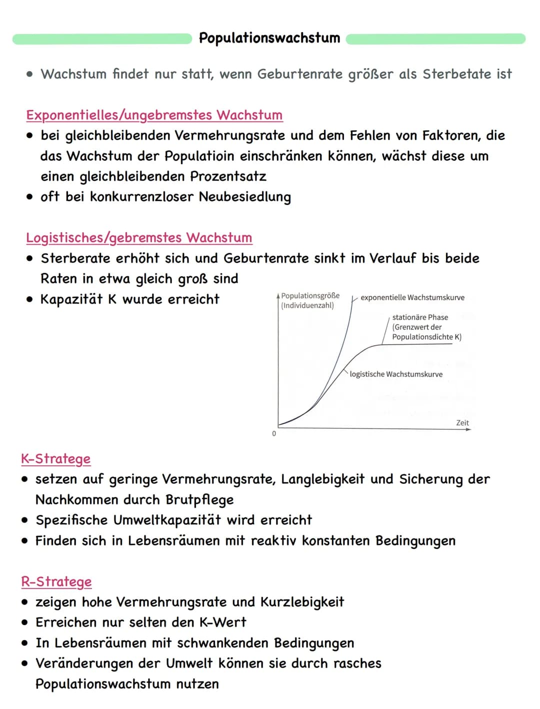 Zusammenfassung
# Ökologie
## Abiotische und biotische Faktoren
### Biotische Faktoren
- gehen von Lebewesen aus
- Konkurrenten
- Parasit
