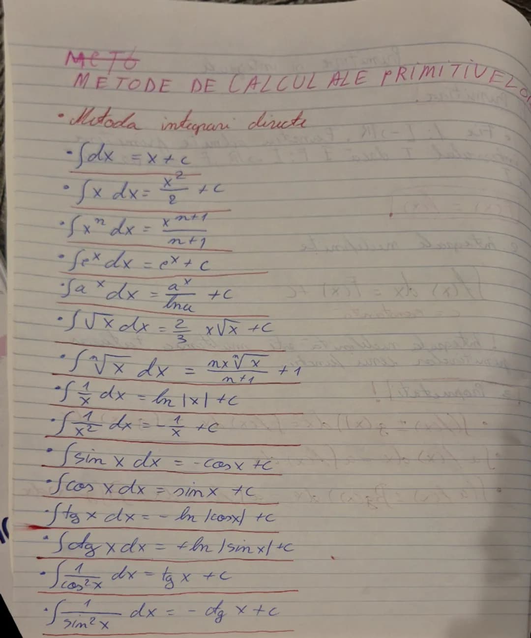 # Primitive si integrale
1. Primitive
* Fie 1: I-IR. Functia admite primitive
x intervalul I daca 7 F: I -> IR, F derivabila
KI