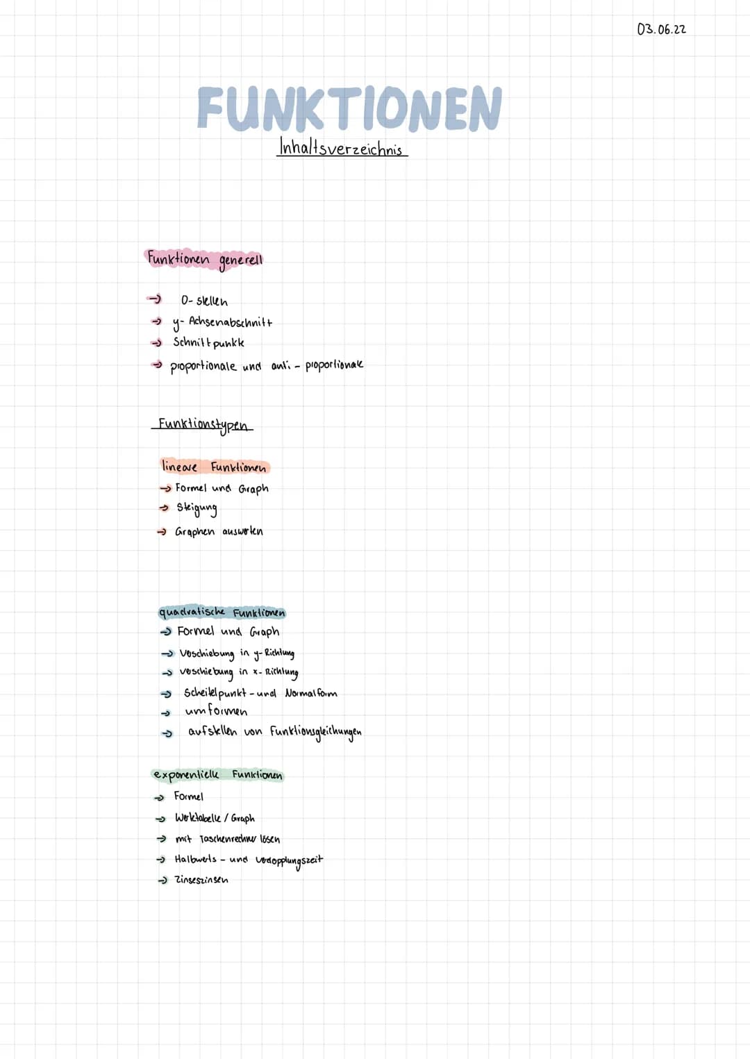 # FUNKTIONEN
Inhaltsverzeichnis
Funktionen generell
→0-sellen
→y-Achsenabschnitt
Schnitt punkk
→proportionale und anli - proportionak
Fu