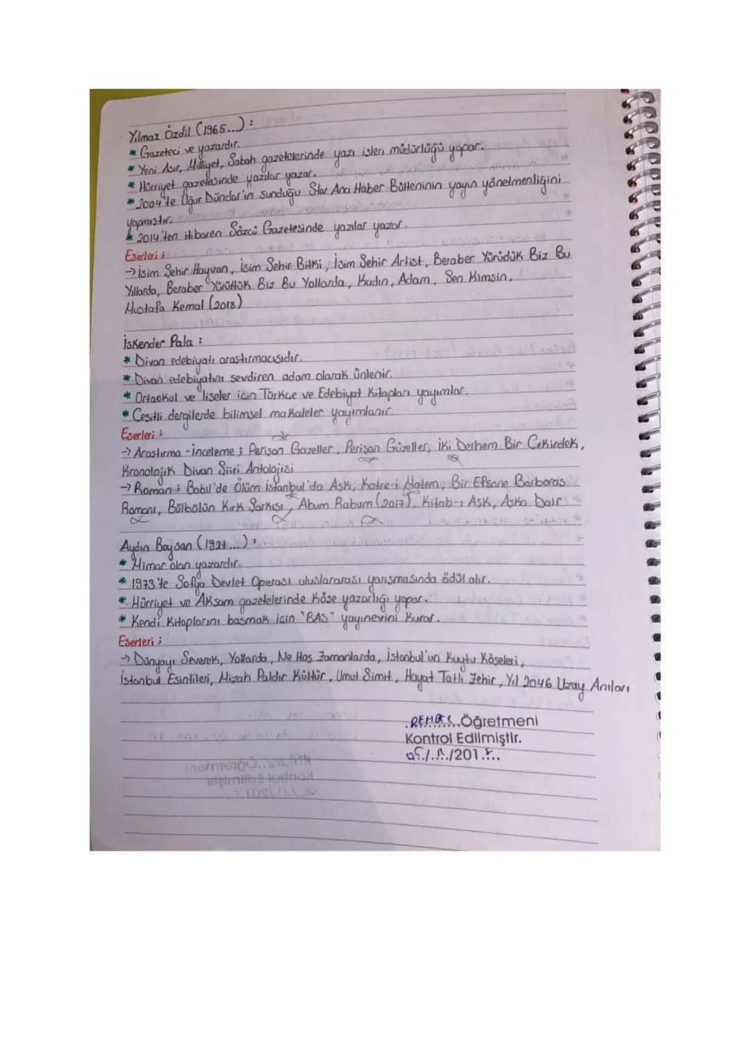 ikiye ayrılır; H 1923'ten 1940'a
Kadar
2-11940 tan gin-
- Cumhuriyet Dönemi Türk Öğretmemize kadar
Edebiyat
Kontrol Edilmiştir.
Genel Özell