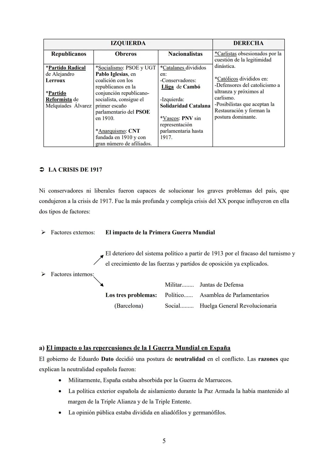 TEMA 5
CRISIS DE LA RESTAURACIÓN: REINADO DE ALFONSO XIII
(1902-1931)
Tres epigrafes: Proyectos del regeneracionismo político - Crisis del