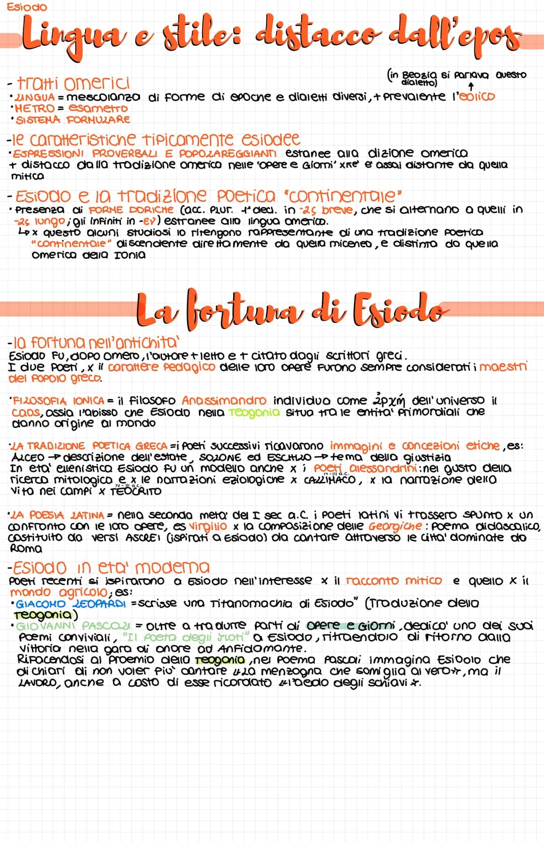 # Esiodo
VIII-VII sec.a.c.
Origini:
TUHO cio' che si sa sulla vita di Esiodo deriva dalle notizie autobiografiche che egli stesso inserisc