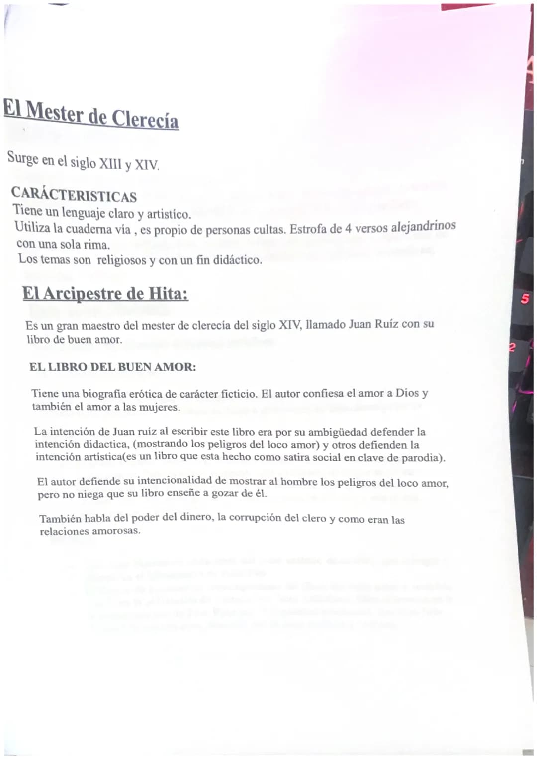 # La Edad Media
Características:
Los rasgos generales que definen los rasgos generales que definen la literatura
medieval son:
-La oralid
