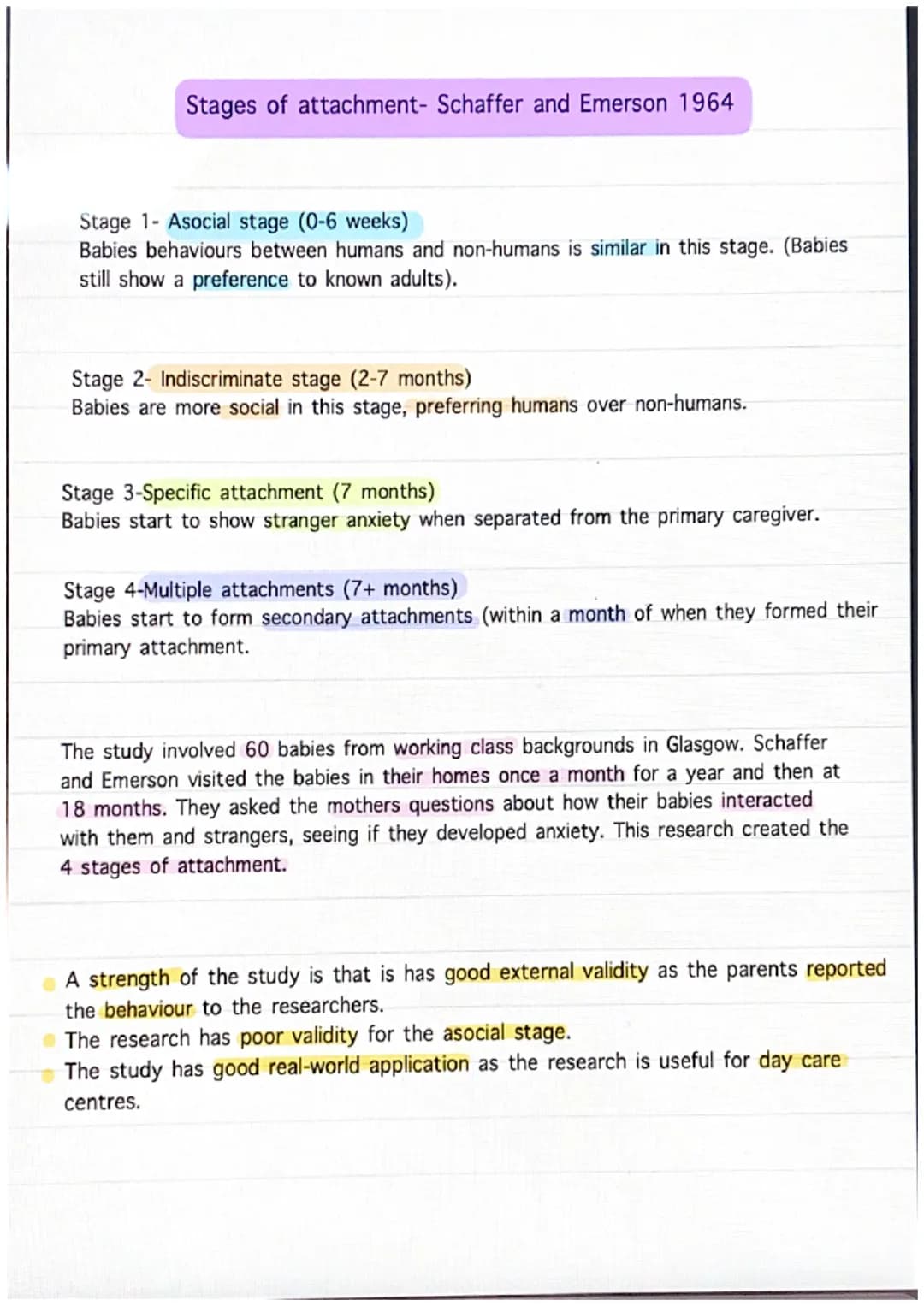 <h2>Stage 1- Asocial Stage (0-6 weeks)</h2>
<p>During this stage, babies' behavior between humans and non-humans is similar. They still sho