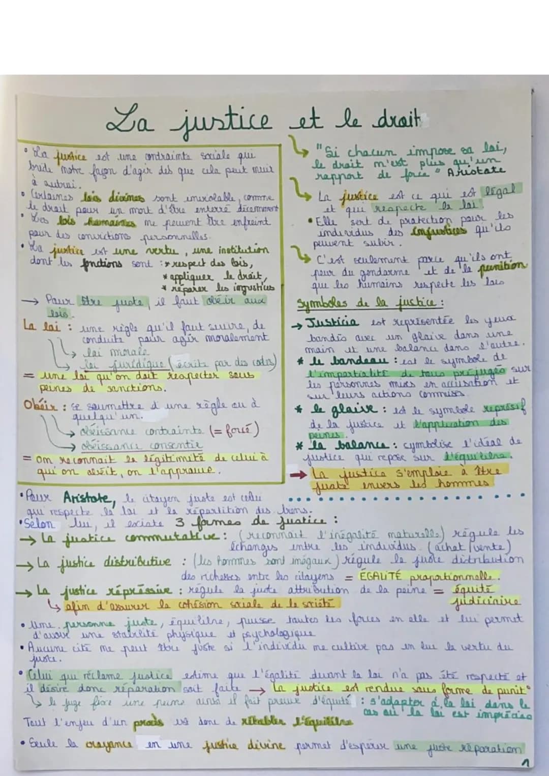 La justice et le drait
• la fustice est une contraints sociale que
bride notre façon d'agir des que cela peut muir
à autrui.
• Certaines lo