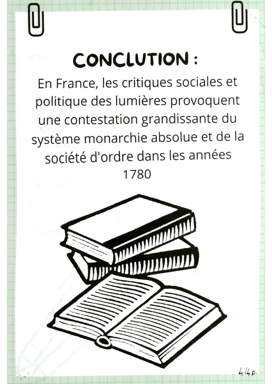 @
# HISTOIRE
Les Grands Personnages
- BUFFON: La botanique
- LAVOISIER : La chimie moderne
- MONTESQUIEU : Politique
(Dénonciation de la