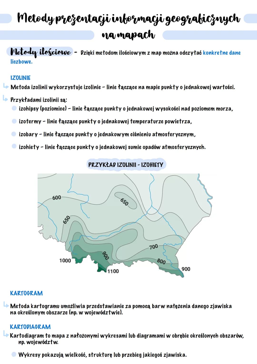 # Rodzaje map
@_notateczkii
## Podział map ze względu na skale
1. TOPOGRAFICZNE
* przedstawiają niewielki obszar,
* zawierają wiele szczeg
