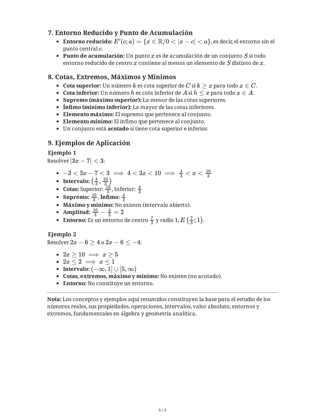 Unidad 1: Números Reales
1. Conceptos Previos y Conjuntos Numéricos
Un conjunto es una colección de elementos con una característica común.