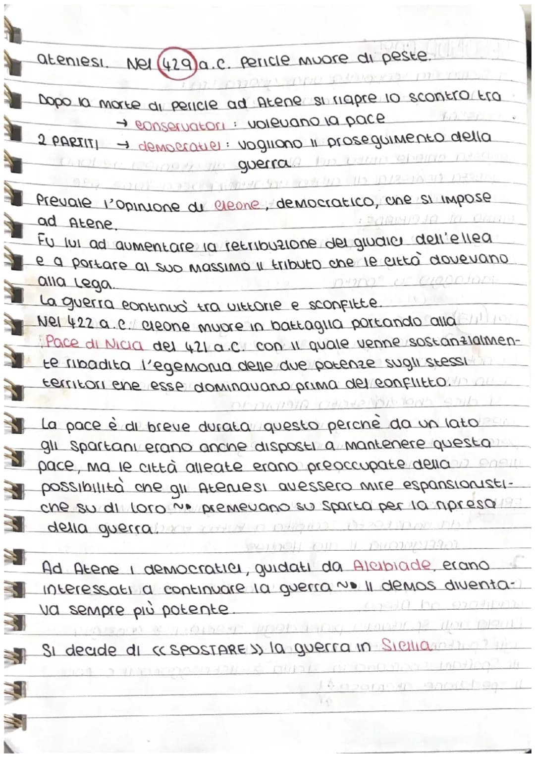 # Guerra da PELOPONNESO
LA GUERRA DEL PELOPONNESO (431-480) viene combattuta
tra Atene e Sparta, con l'obiettivo di ottenere l' ege-
Monia
