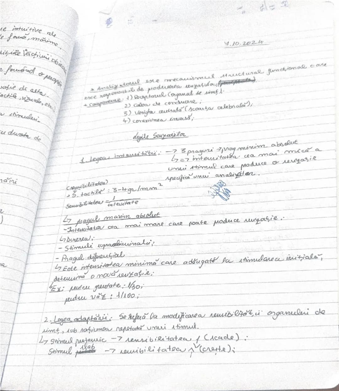 * Clasificarea fenomenela pinice:
tive (de cunoastere) senzoriale Curzo
I moase pihice [cognitive
poreptë, remezentări).
logice (góndines,
m