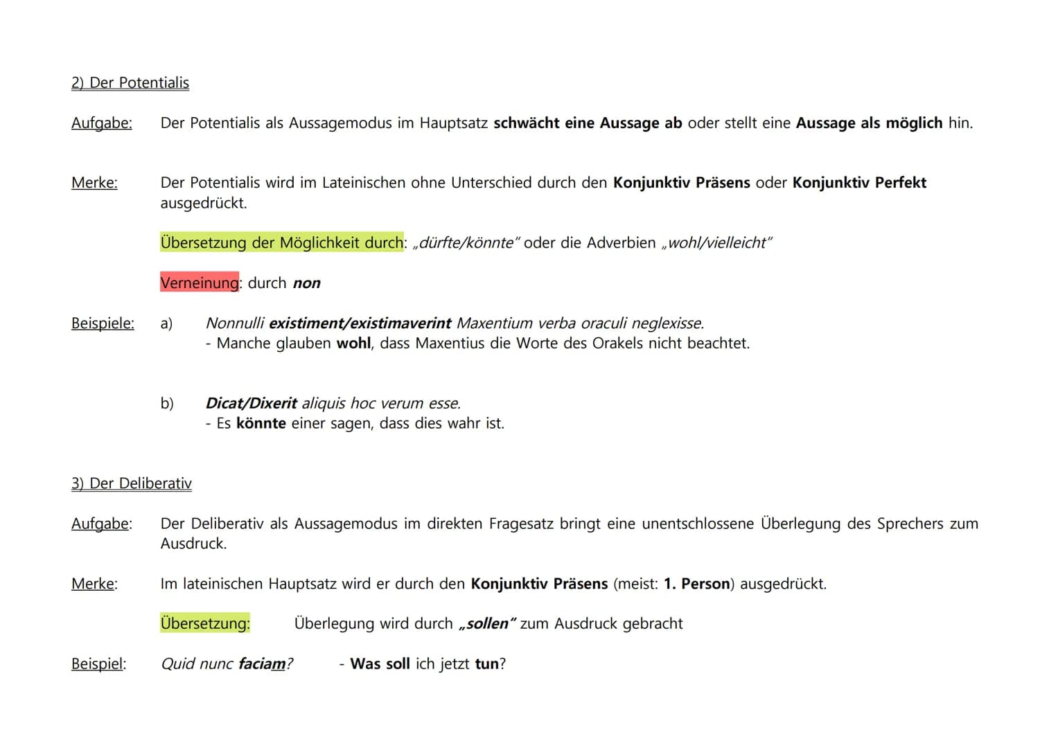 KONJUNKTIVE IM HAUPTSATZ
1) Der Optativ (erfüllbare und unerfüllbare Wunschsätze)
Aufgabe:
Der Optativ drückt ein Begehren bzw. ein Wunsch