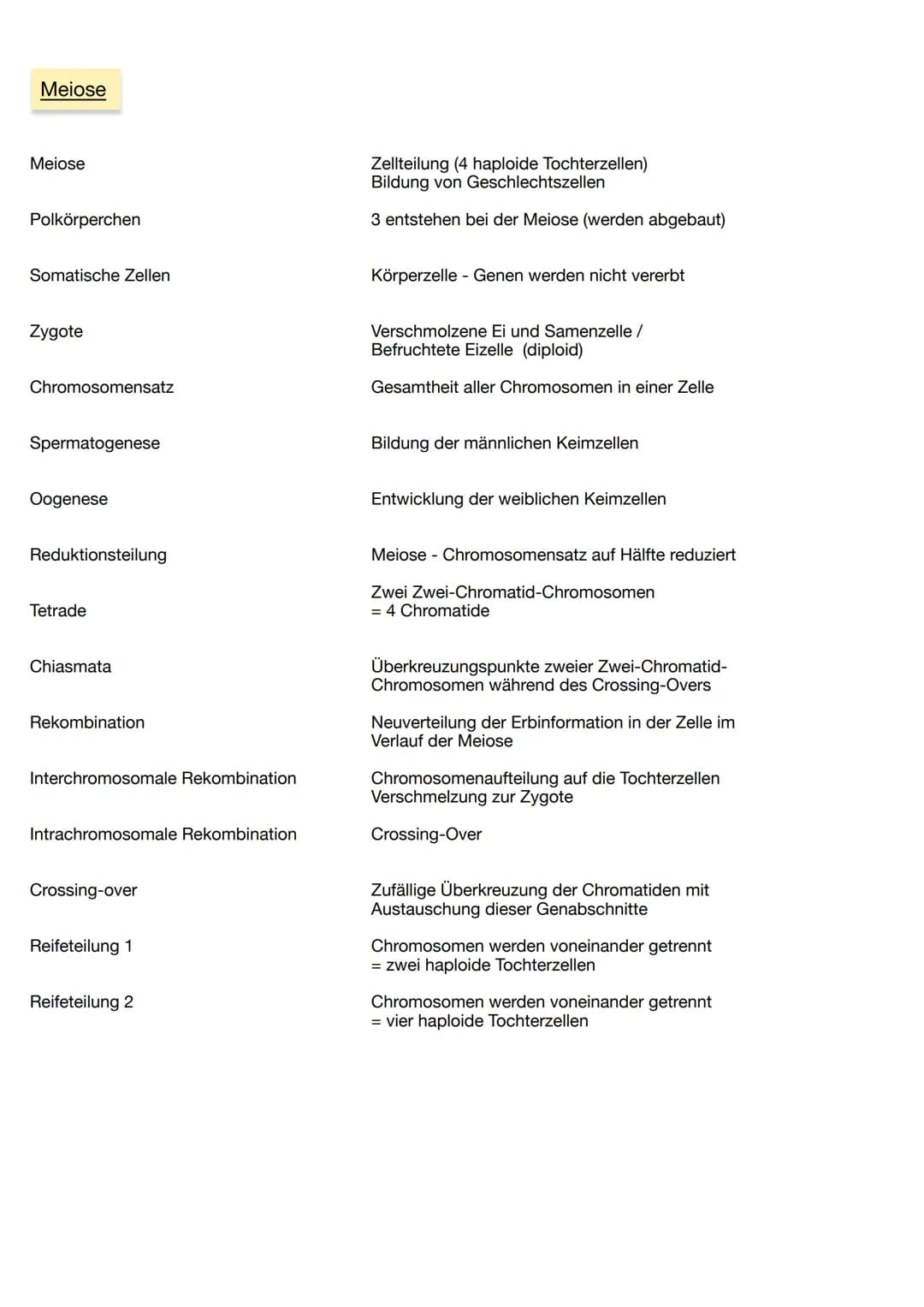 # Genetik Basics
Eukaryotisch
Lebewesen mit Zellkern
Protein(bio)synthese
Neubildung von Proteinen (Translation)
Isotop
Ungleiche Anza