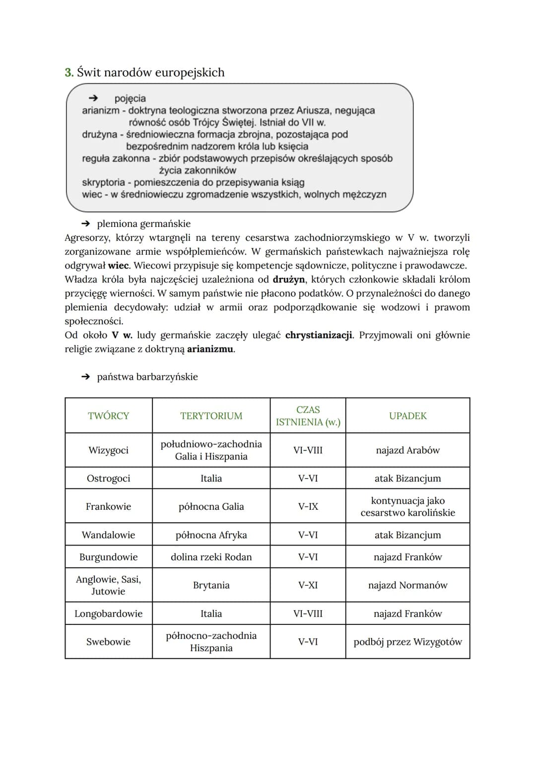 <h2>Cesarstwo bizantyjskie</h2>
<h3>Pojęcia</h3>
<ul>
<li>Autokracja: władza należy do jednej osoby lub grupy ludzi, brak kontroli społeczn