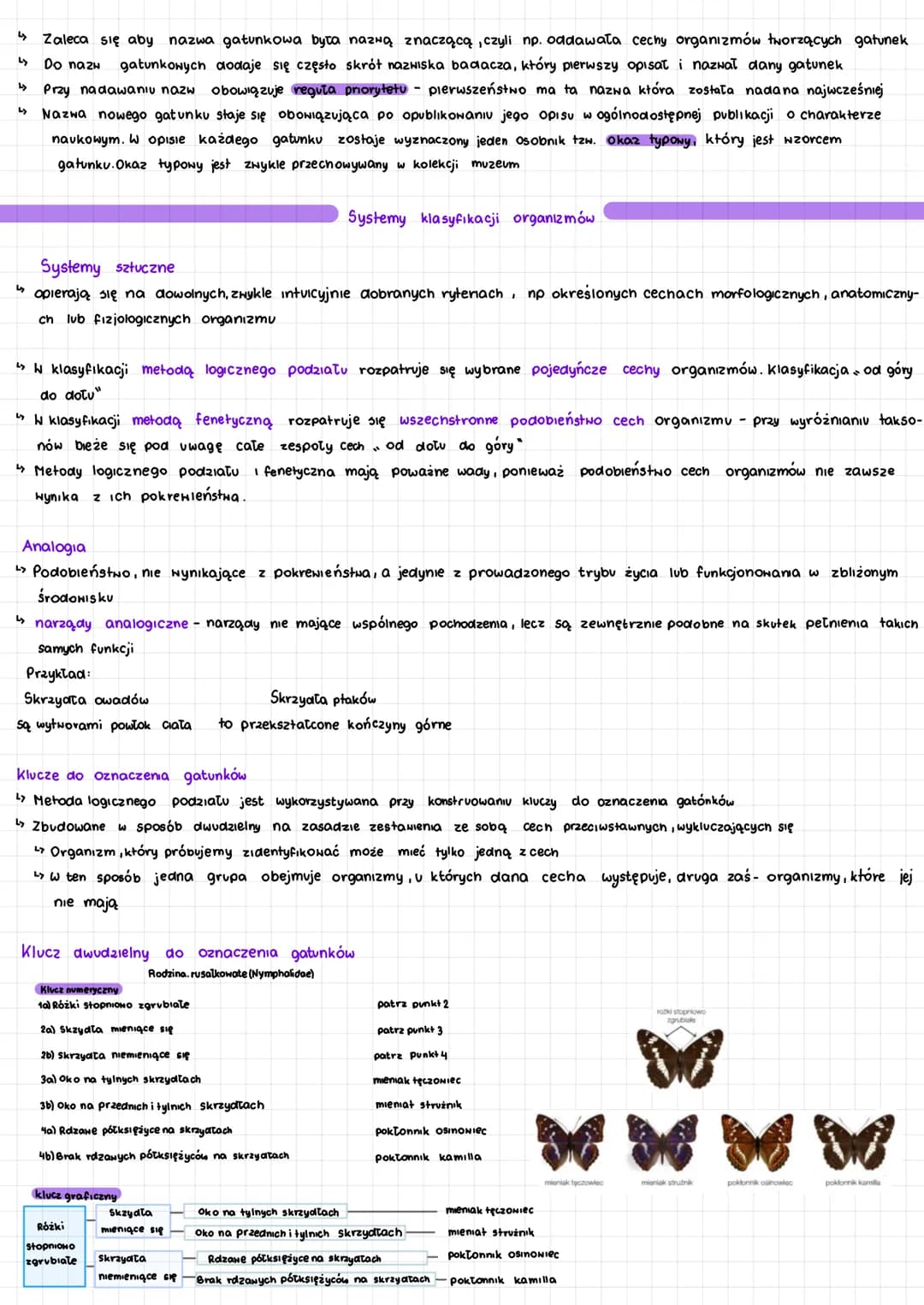 # Klasyfikowanie
organizorow
Systematyka i jej zadania
* Systematyka dział biologiı, zajmujący się klasyfikacją organizmów podziałem na