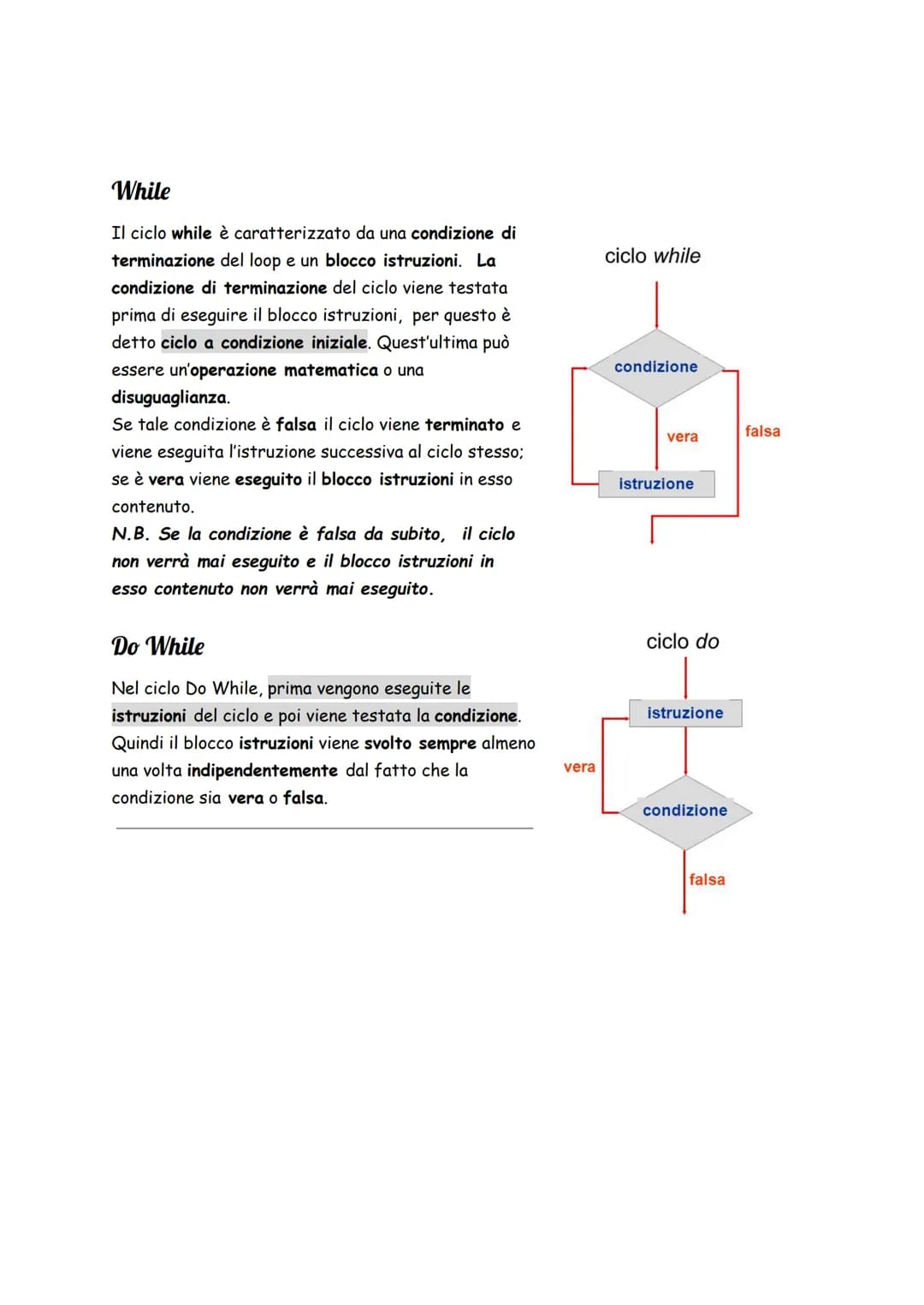 # Diagramma di flusso (flowchart)
## Introduzione: i blocchi
Per comporre un flowchart, c'è bisogno di diversi blocchi. I principali sono: