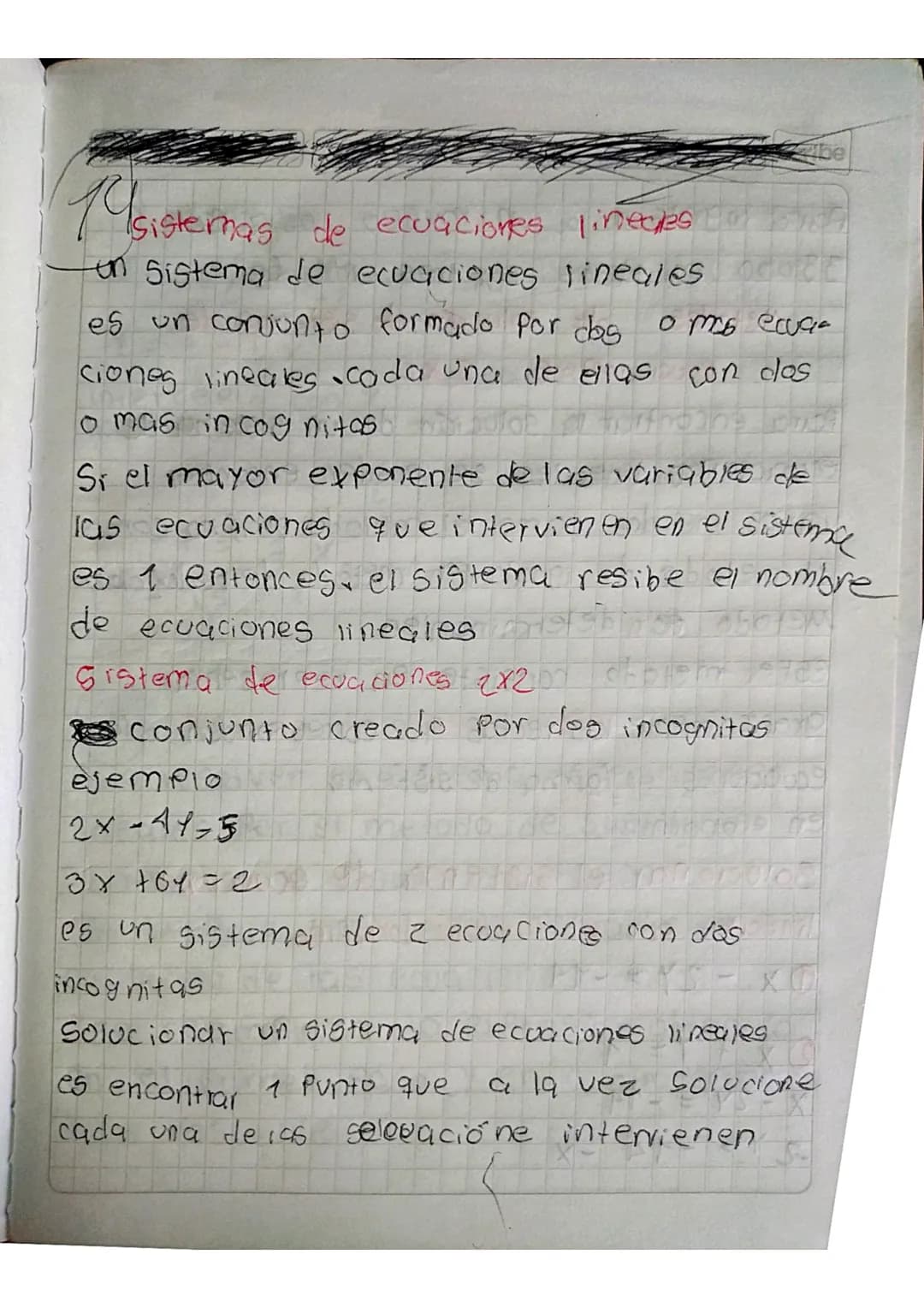 Misistermas
Sistemas de ecuaciones linecies Bo
un sistema de ecuaciones lineales dece
es un conjunto formado por dos o mos ecua
ciones line