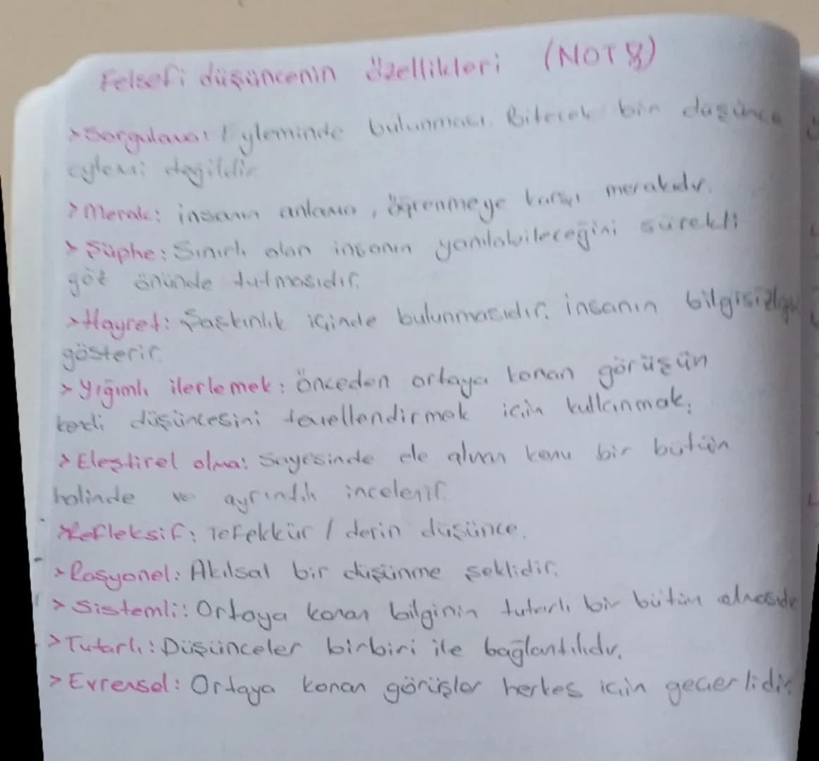 Felsefenin Kelime Anlamı
Telsete
Philo
+
Sophia (sophos)
(philosophia)
SEVGI
BİLGİ
ARAMAIL
BILGELİK, Lik
Bilgi - Bilgelik sevgisi arayışı