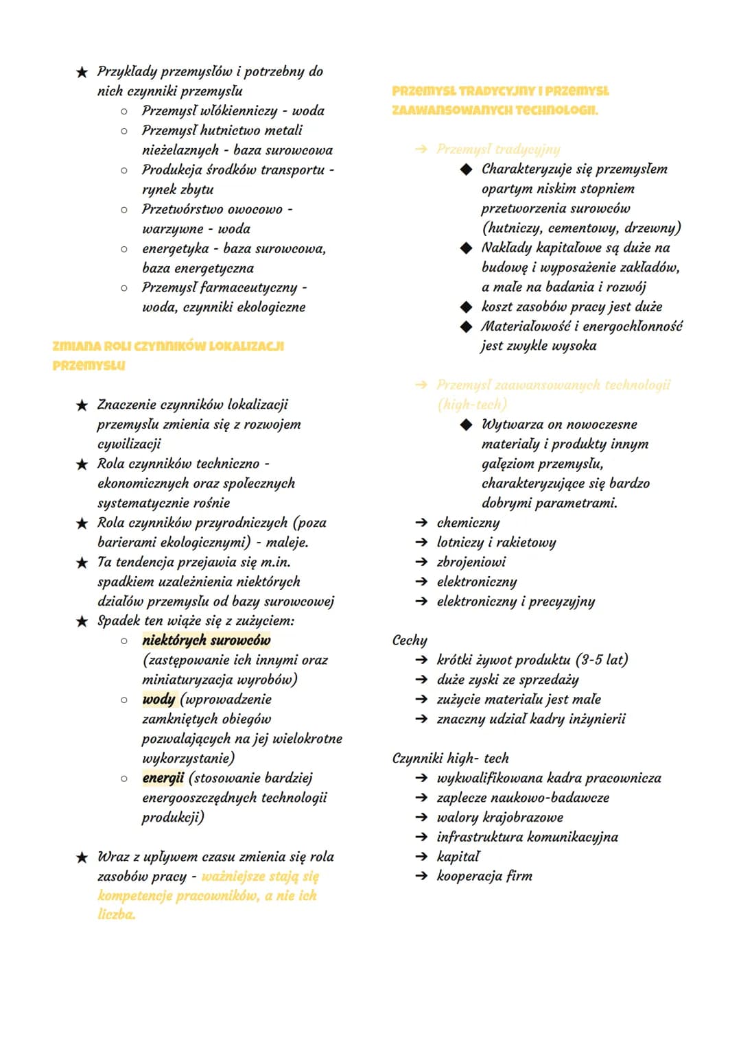 # Przemysł
★ Dział produkcji materialnej, w którym
wydobywanie zasobów przyrody i
dostosowanie ich do potrzeb ludzi
odbywa się na dużą skal