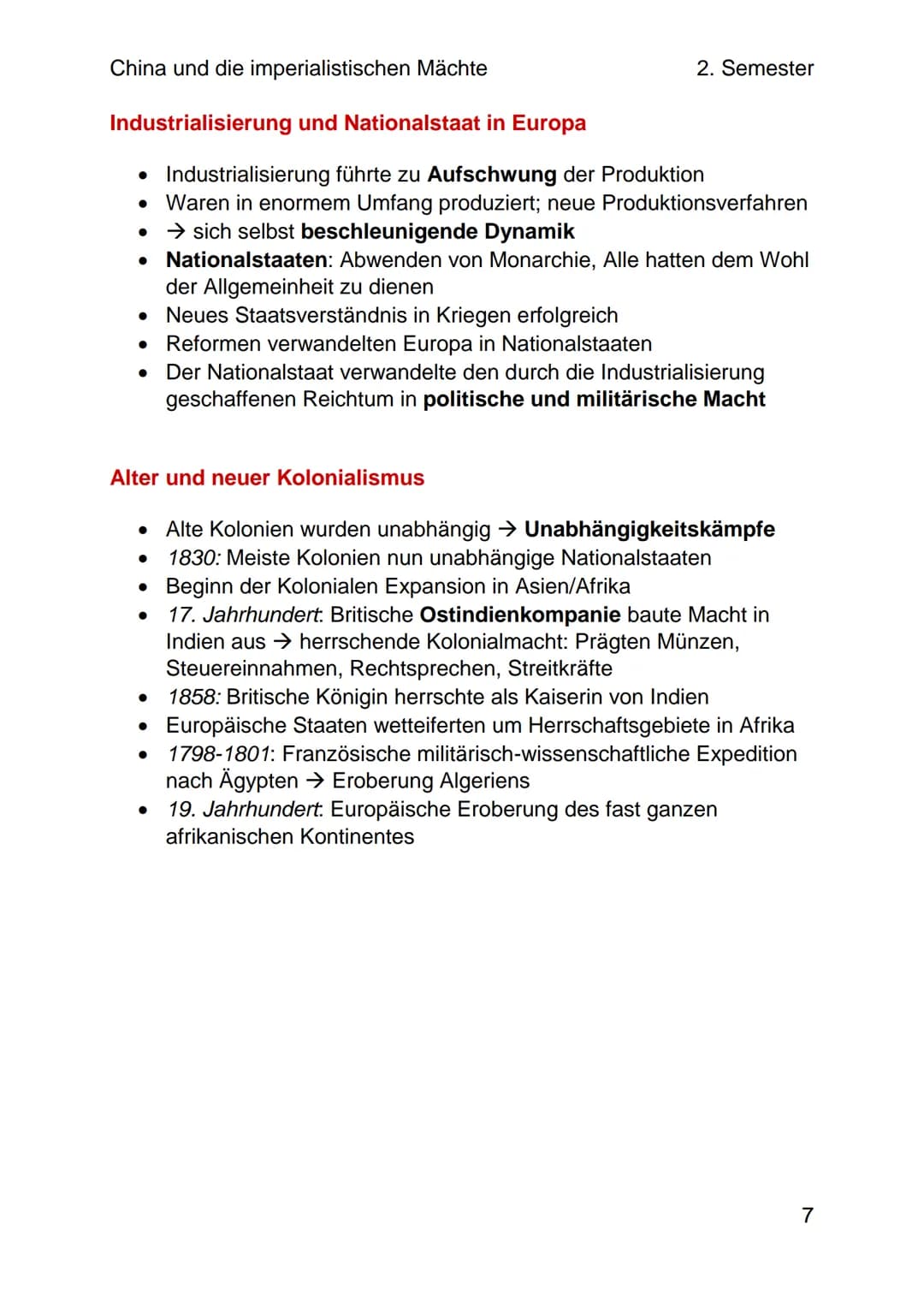 China und die imperialistischen Mächte
2. Semester
# Die Blütezeit der Qing-Dynastie
## Eine neue Dynastie
* Chinesische Geschichte: K