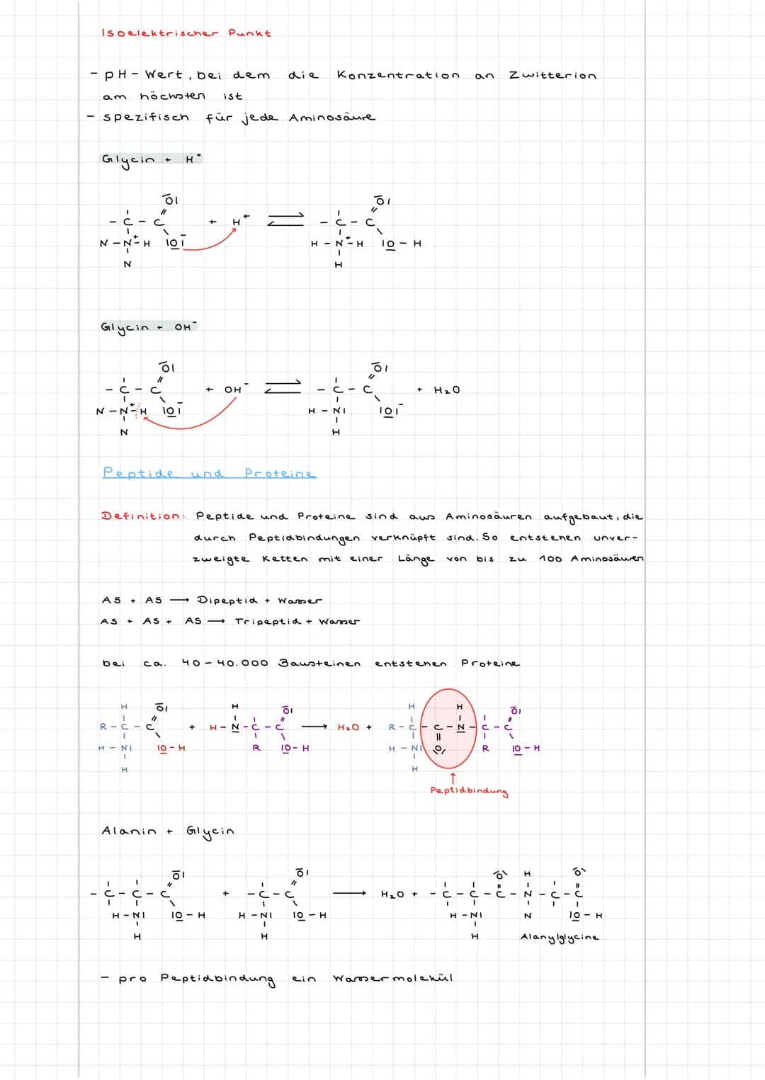 # LERNSKRIPT CHEMIE
Aminosäuгга
Definition: Aminosäuren sind Moleküle, die zwei funktionelle Gruppen besitzen.
Eine Carboxylgruppe (COOH)