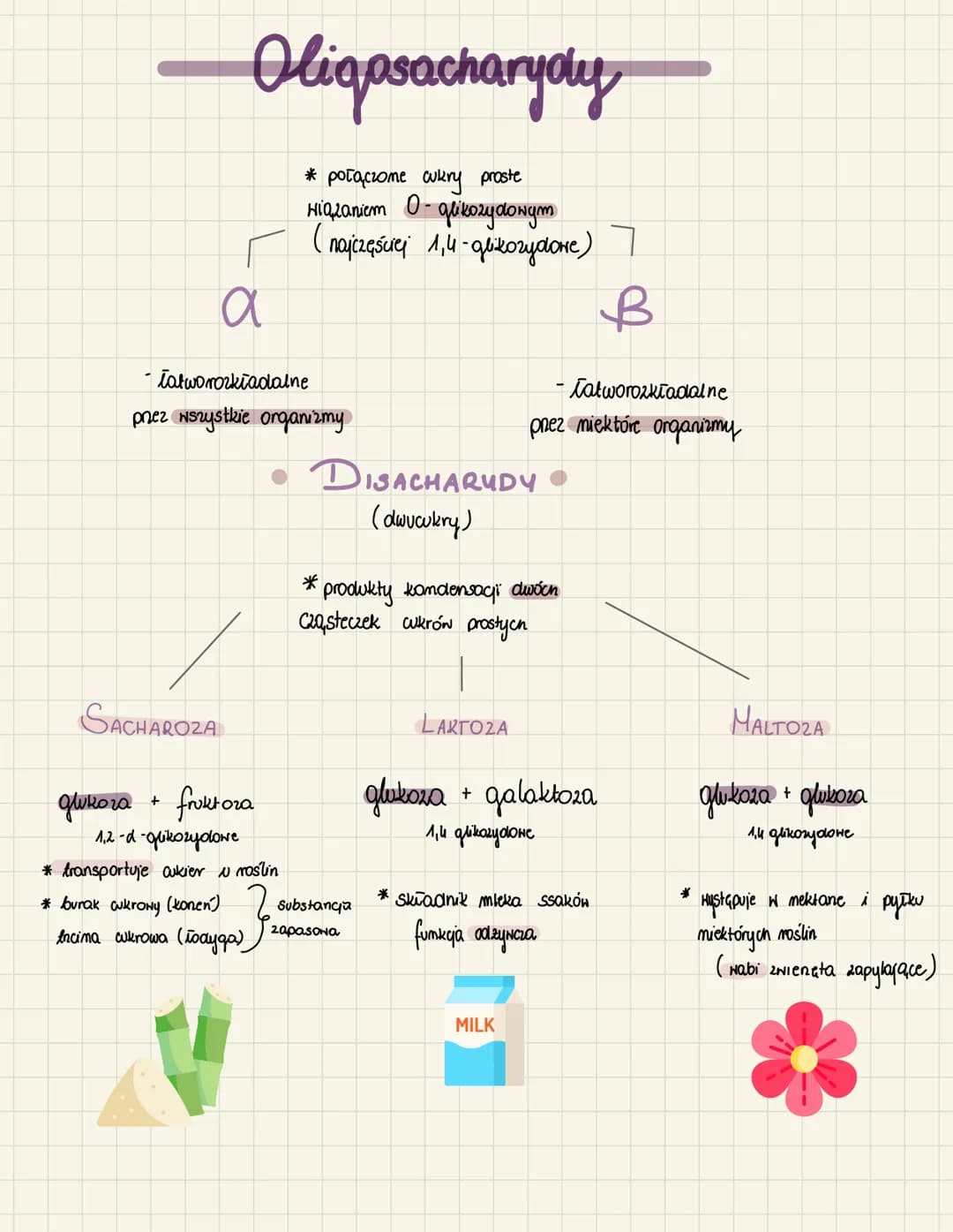 Sochoryoly
Monosacharydy
(wkry proste)
* słodkie
* dobne rozpuszczalne w H₂O
* mają od 3 do 8 atomón C
L↳ triozy (Ca)
↳ tetrory (Cu)
↳ pen