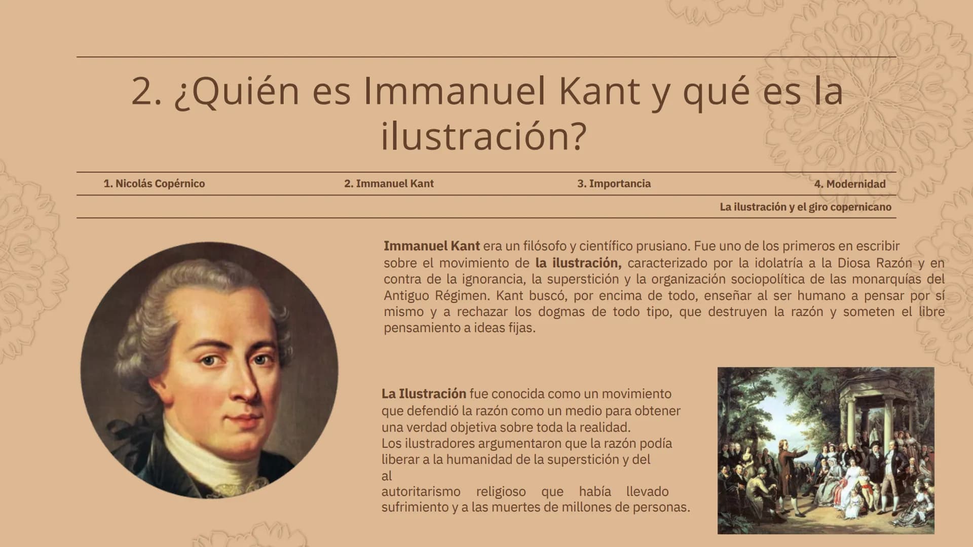 La ilustración y
el giro
copernicano CREATED BY SLIDESGO
# 1. ¿Quién es Nicolás Copérnico y qué es el
giro copernicano?
1. Nicolás Copérni