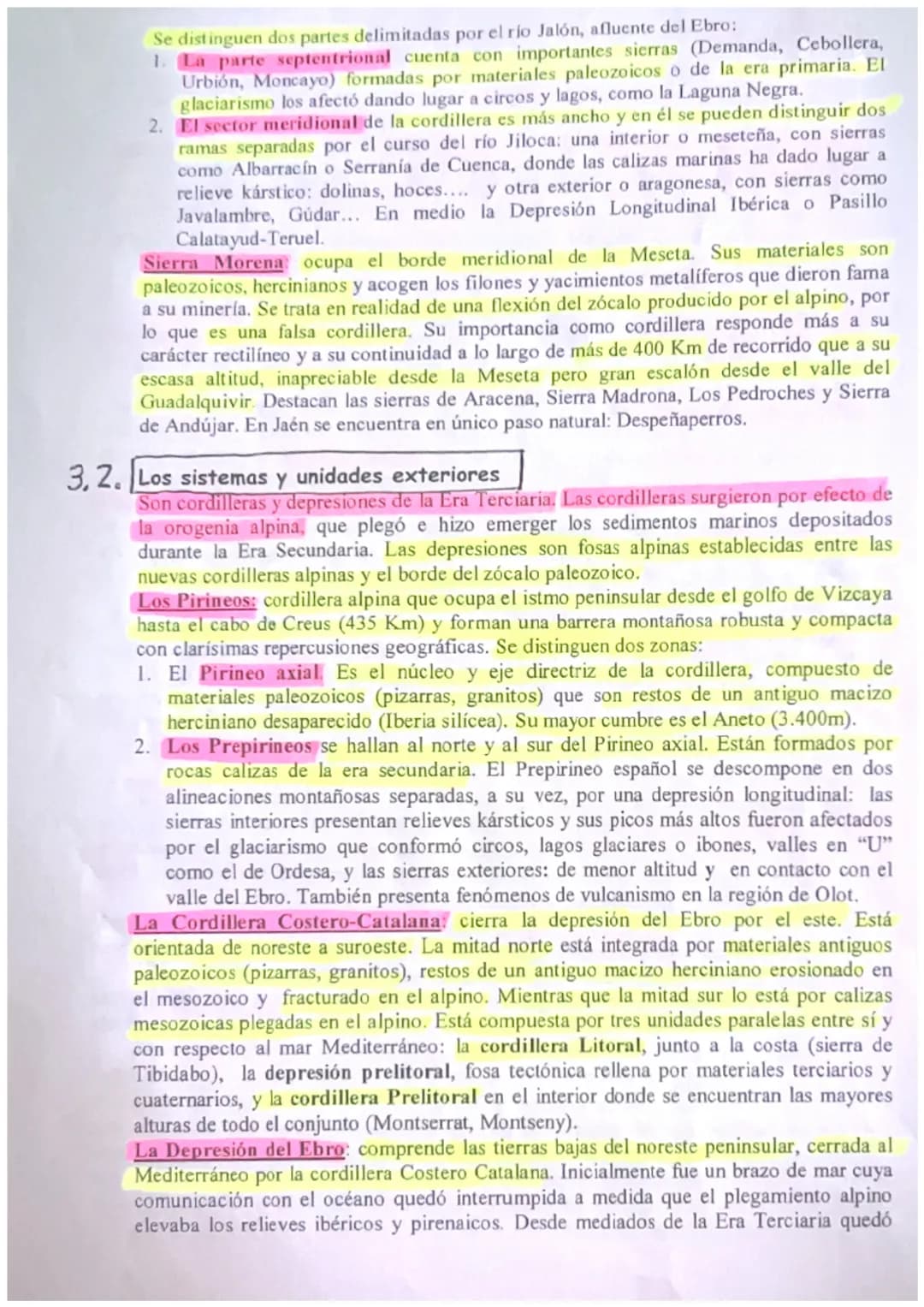 - GEOGRAFIA DE ESPAÑA-
2 BACH.
TEMA 2. EL RELIEVE ESPAÑOL
1- Características generales.
2. La Meseta y sus Unidades Interiores.
3. Los R