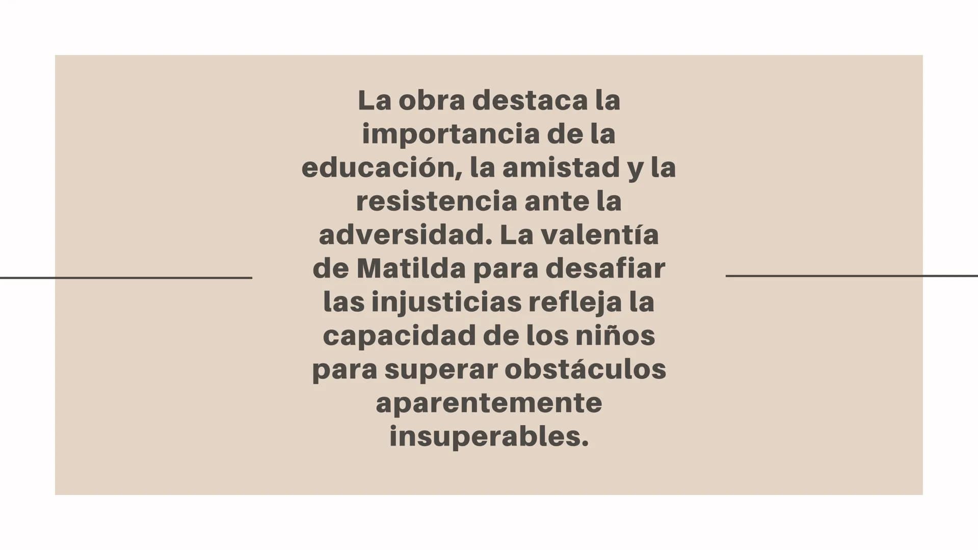 Matilda Índice: - Introducción
- Contexto
- Temas centrales
- Mensaje y lección
- Conclusión Introducción: "Matilda", la obra
atemporal de R