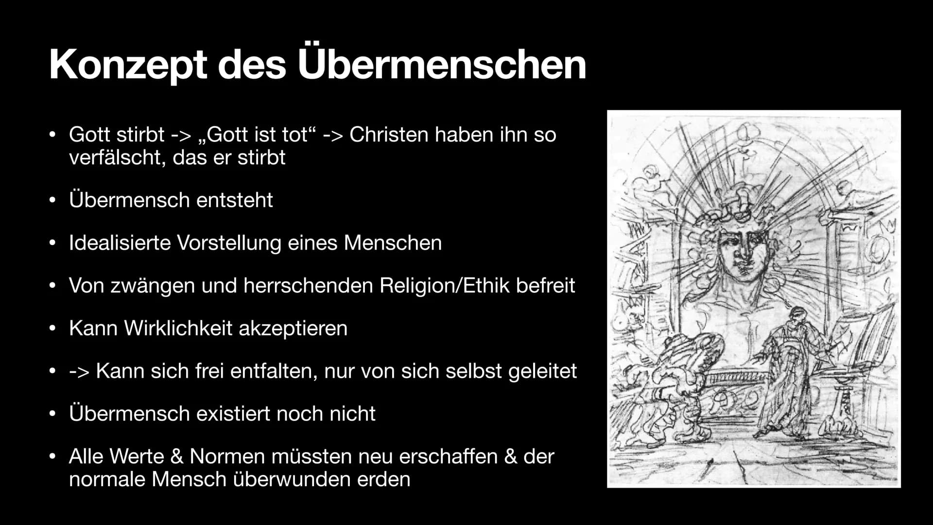 Friedrich
Nietzsche # Gliederung
* Allgemein
* Weltansicht & Ziele
* Menschenbild
* Religionskritik
* Nihilismus
* Also Sprach