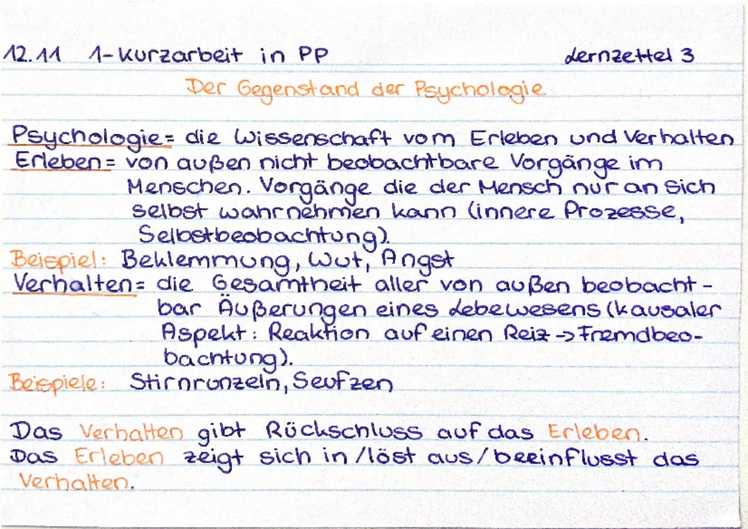 12.44 1-Kurzarbeit in PP
Lernzettel 1
Wissenschaftliche Theorie vs Alltagstheorie
= durch wissenschaftliches
= durch eigene Erfahrungen
Vor