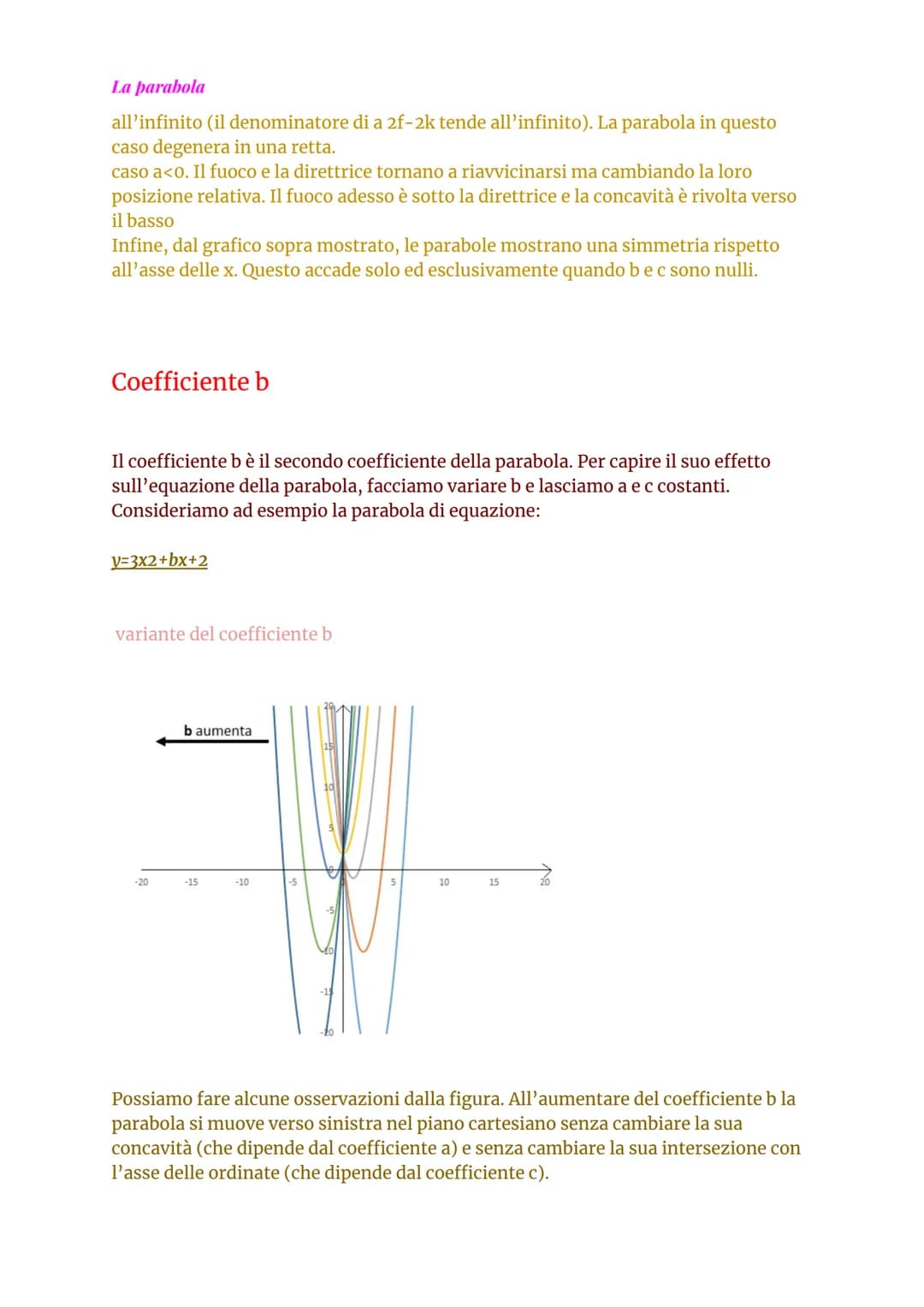 # La parabola
# La parabola
Che cos'è?
La parabola è il luogo geometrico dei punti equidistanti da una retta (direttrice) e da un
punto (