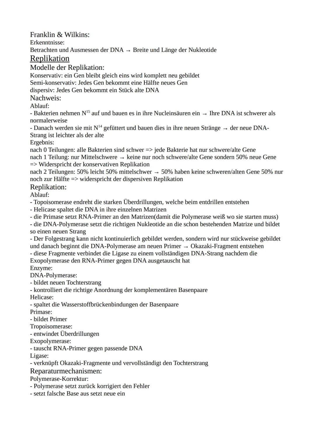 Lernzettel Biologie
DNA:
Definition:
Die Desoxyribonukleinsäure stellt das grundlegende Erbmaterial aller lebenden Organismen dar.
Sie best