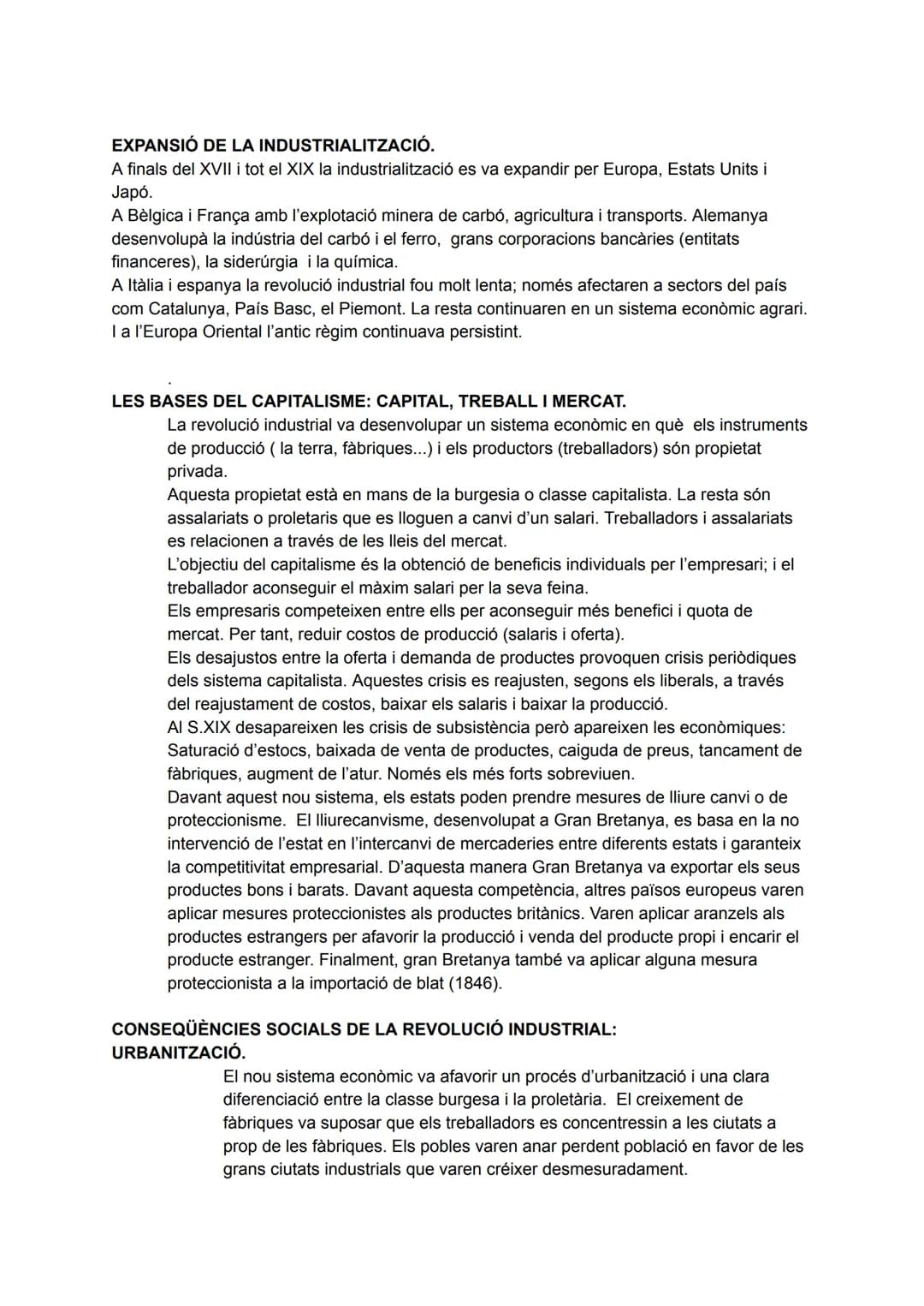 # REVOLUCIÓ INDUSTRIAL.
DEFINICIÓ: Transformació radical de l'economia i de la organització social que va tenir lloc
a Gran Bretanya entre