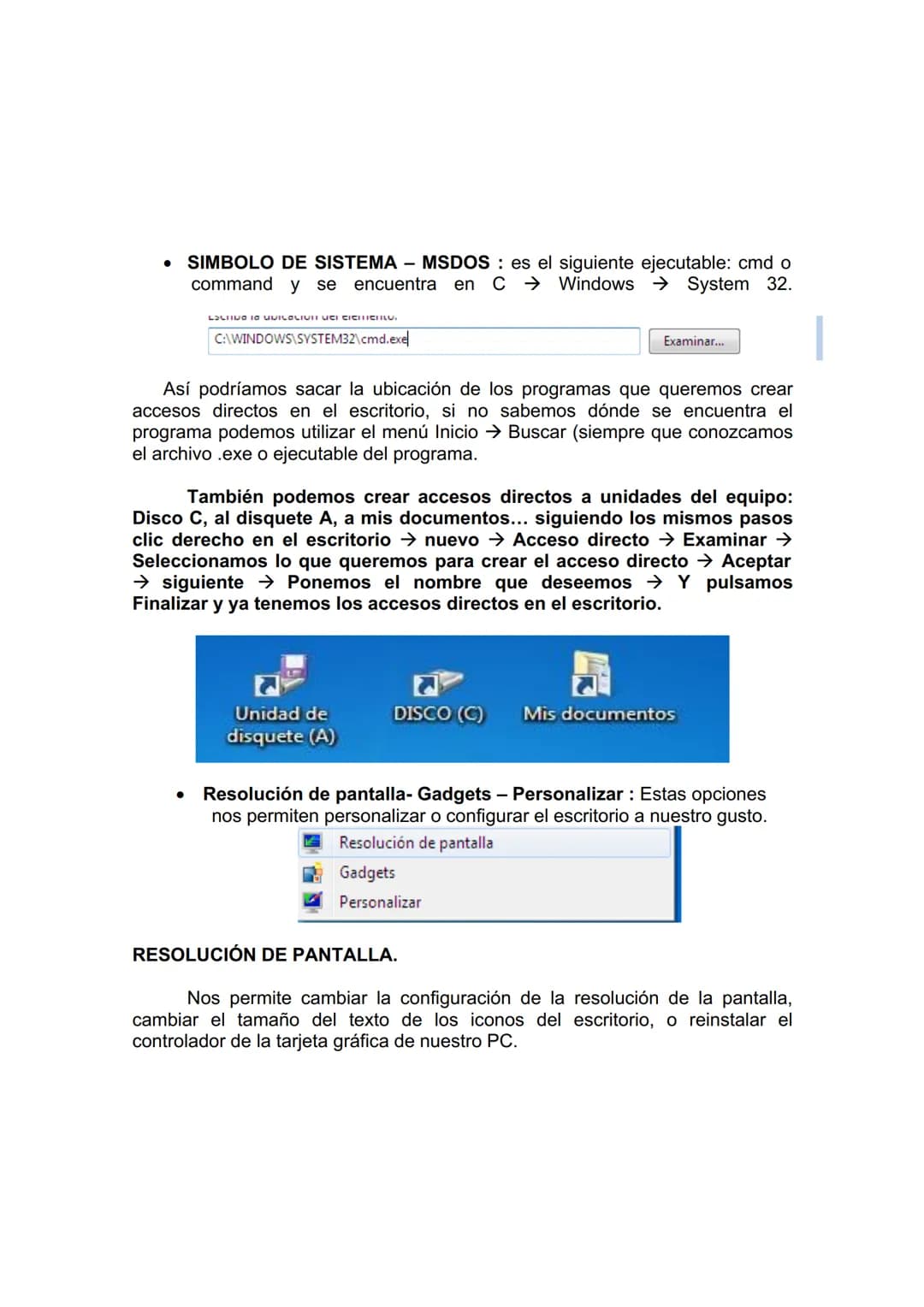 UD. 2 UTILIZACIÓN BÁSICA DE LOS SISTEMAS OPERATIVOS
HABITUALES
1. Sistema Operativo
2. Interface
3. Carpetas, directorios y operaciones con
