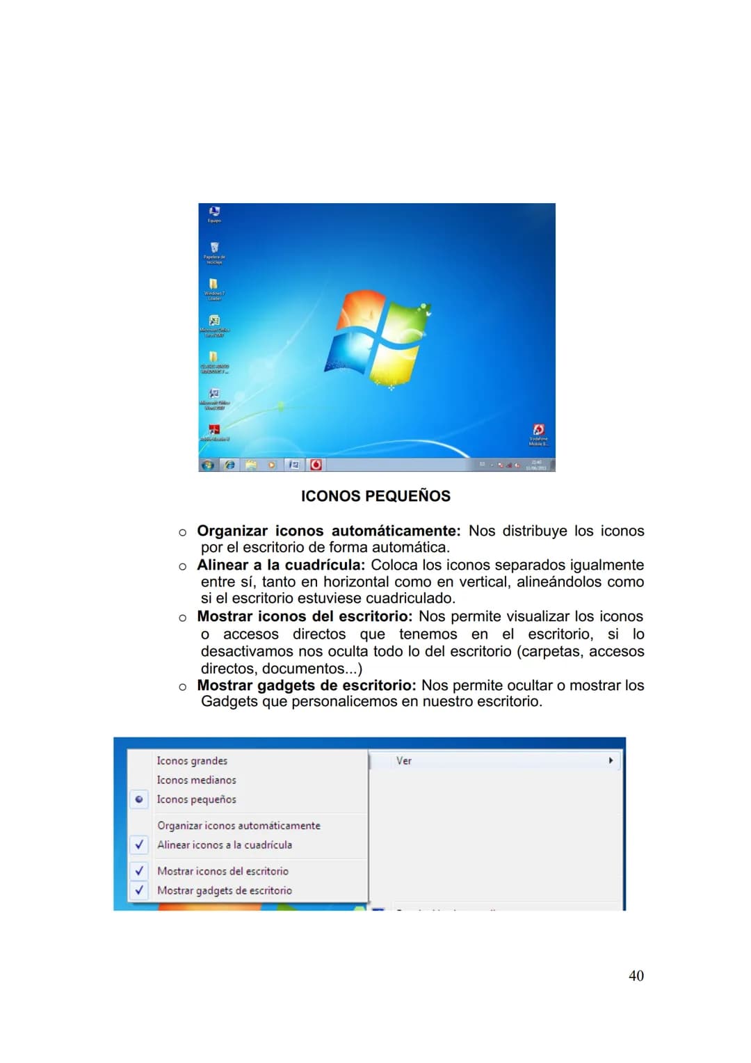 UD. 2 UTILIZACIÓN BÁSICA DE LOS SISTEMAS OPERATIVOS
HABITUALES
1. Sistema Operativo
2. Interface
3. Carpetas, directorios y operaciones con