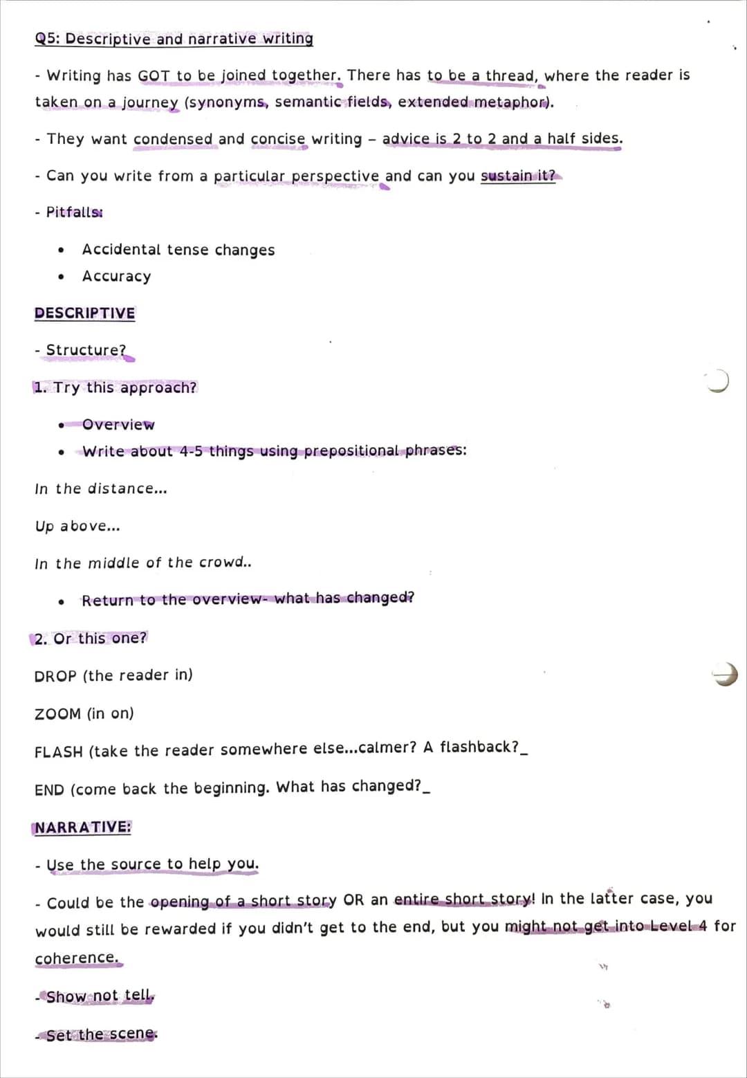 Paper 1 what AQA are looking for
Types of texts: literature prose fiction (novels and short stories) from 20th or 21st
century
You need to