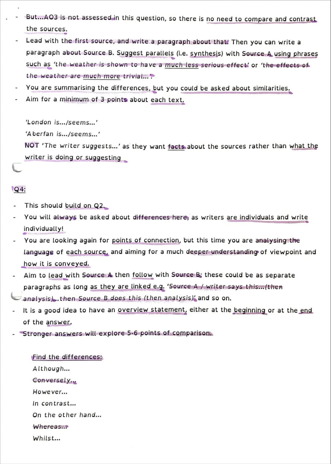 Paper 1 what AQA are looking for
Types of texts: literature prose fiction (novels and short stories) from 20th or 21st
century
You need to