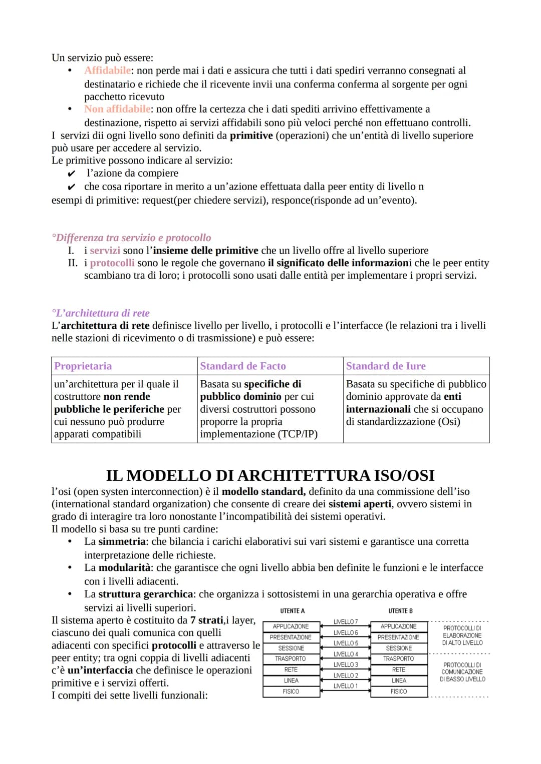 *La commutazione
La commutazione è l'operazione che predispone il percorso che le informazioni emesse dal
mittente devono seguire per raggi