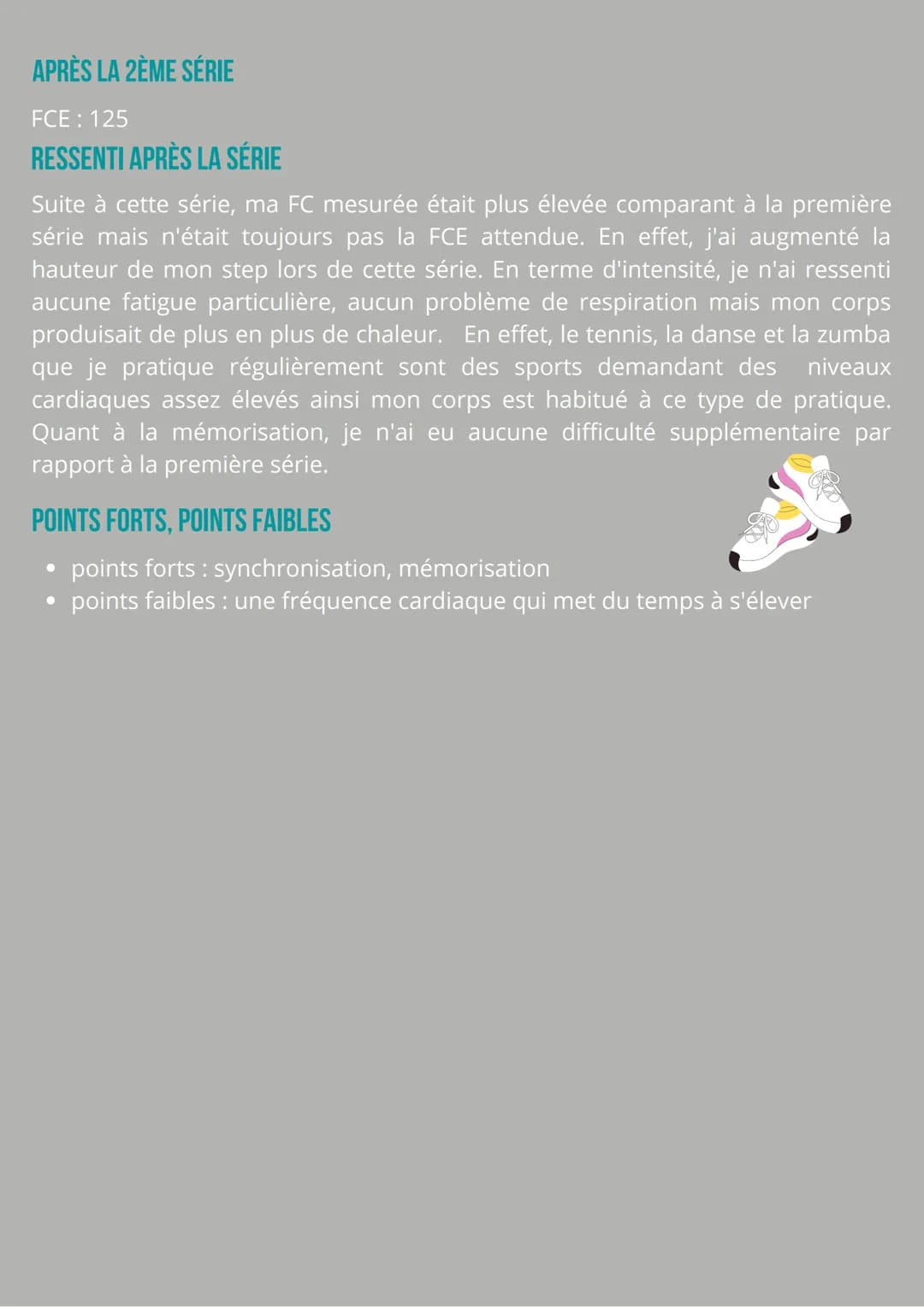 # CARNET
# D'ENTRAINEMENT
LOLA PATROUILLAULT / ANNÉE 2021-2022 # SÉANCE 1
Effort court et intense
Objectif Réaliser 2x4 min d'enchainement d