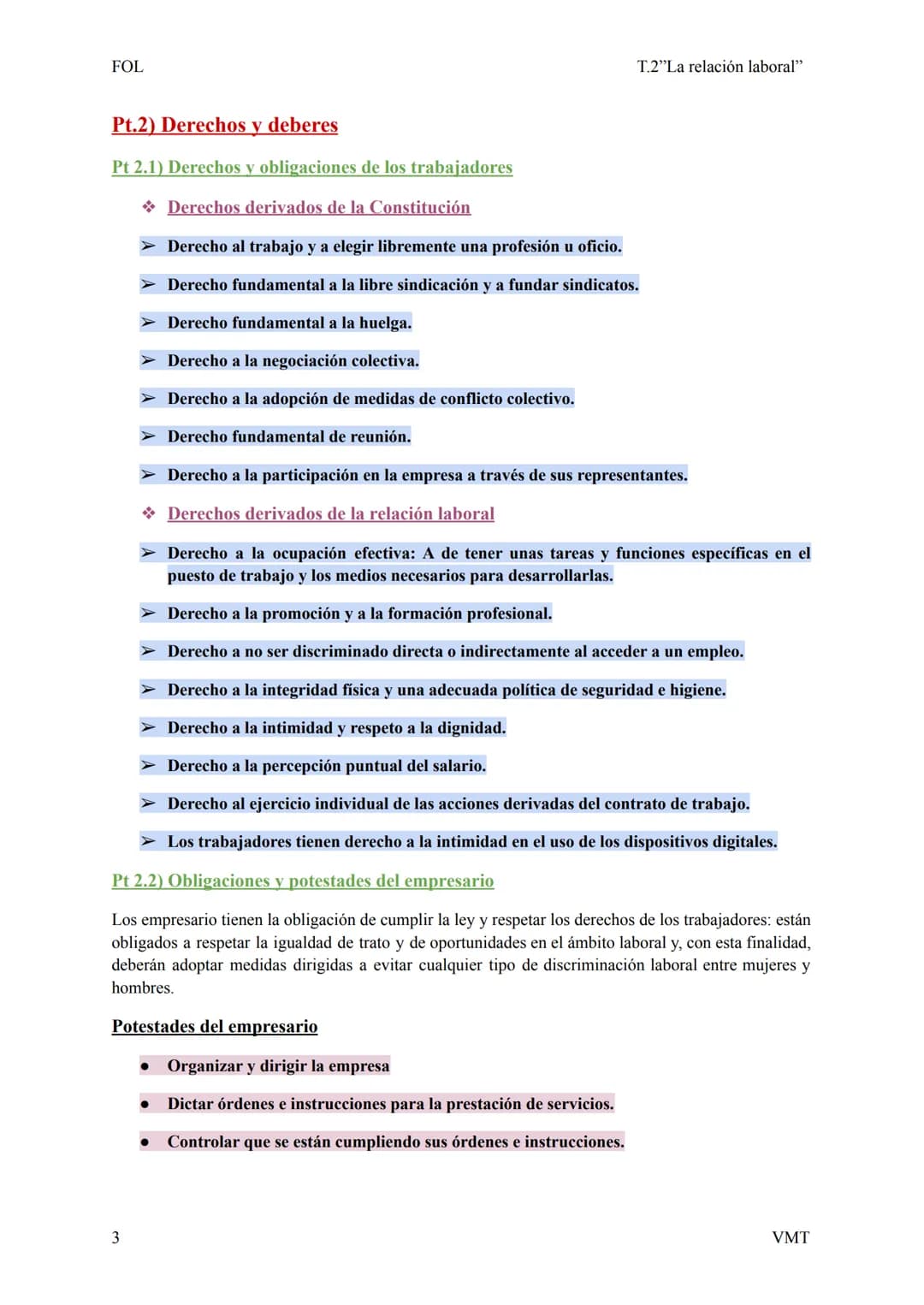 FOL
T.2"La relación laboral"
Pt.1) La relación laboral
Una relación laboral es aquella existente entre un trabajador y un empresario, por