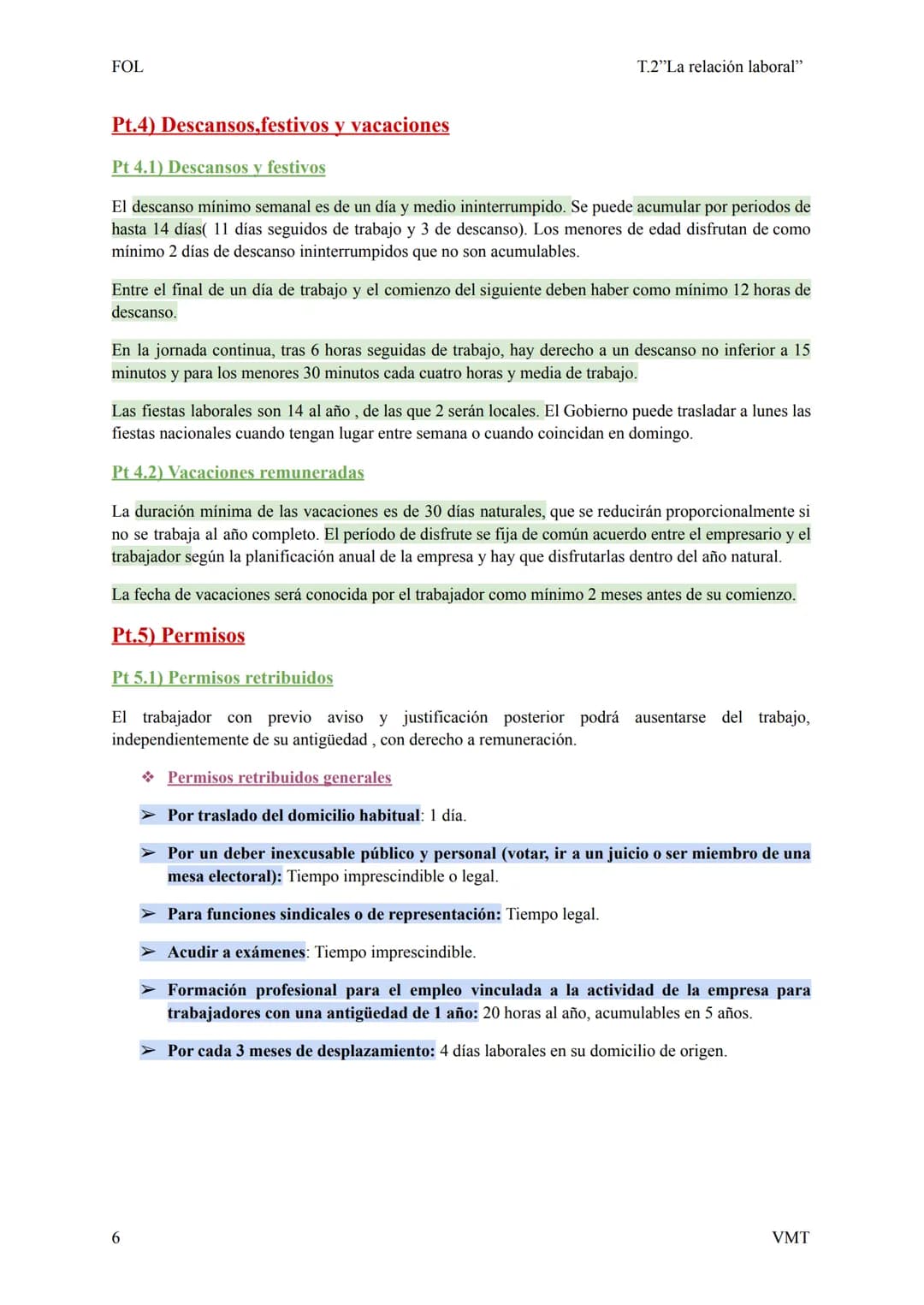 FOL
T.2"La relación laboral"
Pt.1) La relación laboral
Una relación laboral es aquella existente entre un trabajador y un empresario, por
