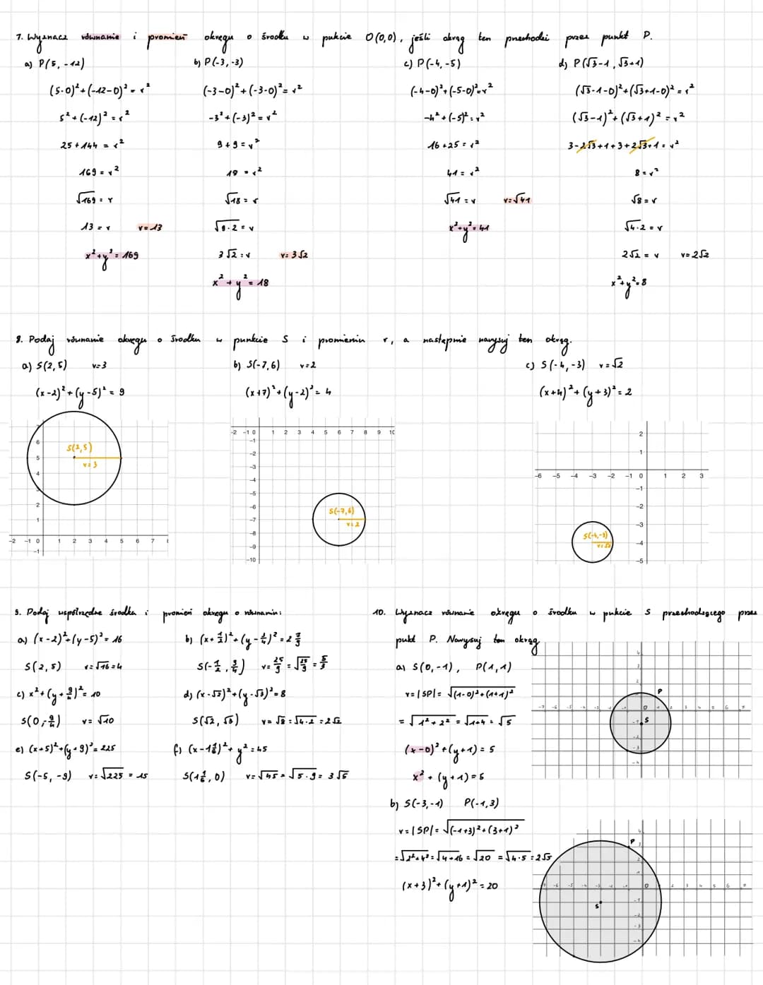 # Geometria analityczna
1. Oblice
adległość między punktami Ai B
a) A(-3,-1), B(-5,-1)
$|AB|=\sqrt{(-5-(-3))^2 + (-1-(-1))^2}$
$|ABI|=\s