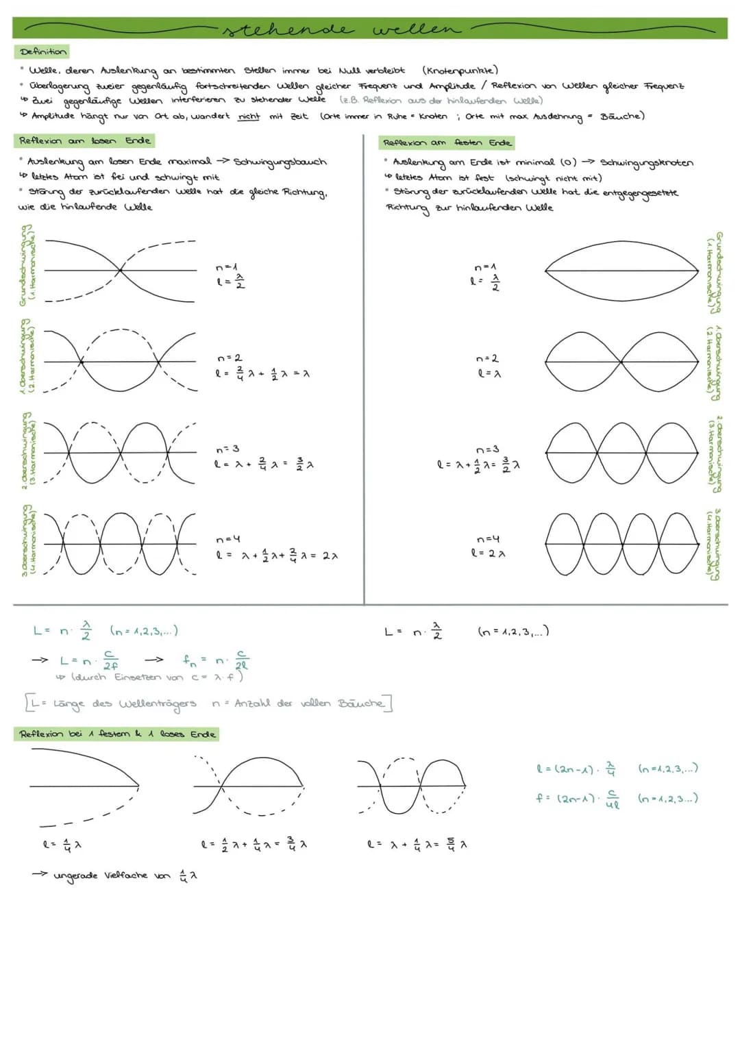 Q2 - Schwingungen und Wellen
harmonische schwingungen
* Schwingung/ostillation zeitlich periodische Bewegung um eine Gleichgewichtslage