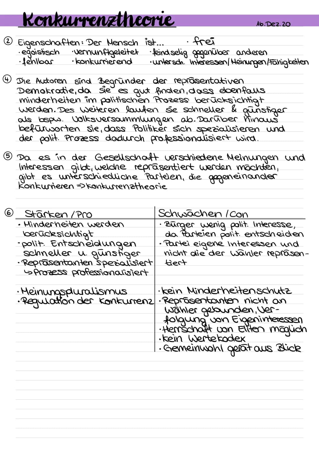 # Konkurrenztheorie
Politische Entscheidung
Mehrheitsentscheid
repräsentieren
unterschiedliche
Interessen
im Parlament
konkurrieren
Par