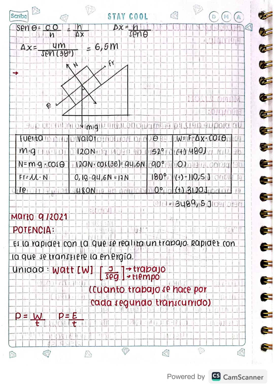 # DMA
KEEP IT SIMPLE
Scribe
M=180g=0,18kg
trabajo mecánico
Ejemplos
F
Fy
←
N
30°
=1,8N
μ=0,25
X
W=1809
Marto 2/2021
Ejemplo:
un bloque de