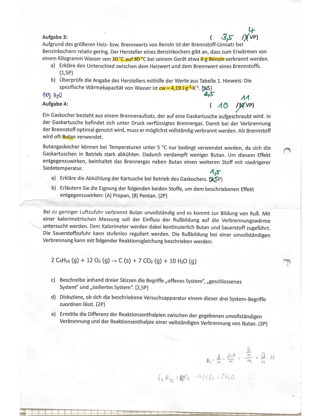 Viel Erfolg!
Ch 12.1
Klausur Nr. 1
20.10.22
Name: Melanie
Punkte:
Notenpunkte:
25,5/34 VP
12 NP
Aufgabe 1:
(6/10 VP)
Benzoesäure (Benzolca