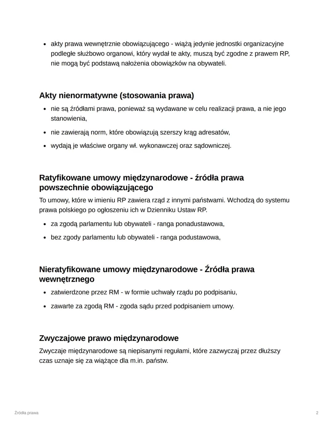 # Źródła prawa
Źródła prawa
* Klasa
* Klasa 3
* Reviewed
Akty prawne
Źródłami prawa są akty, czyli pisma, które wprowadzają now