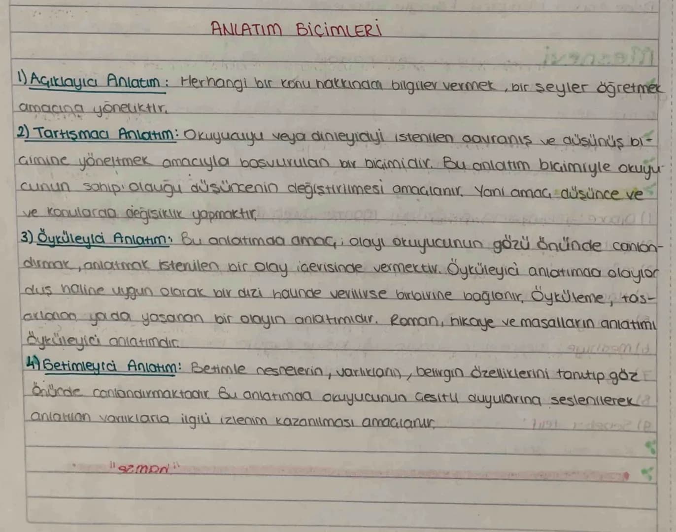 DÜŞÜNCEYİ GELİŞTİRME MOLLAR YOU
→Tanımıama: Bir kavrama ya da olayın belirgin özellikleriyle tanıtılmasına denin "Ne-
dır?" sorusunun cevab