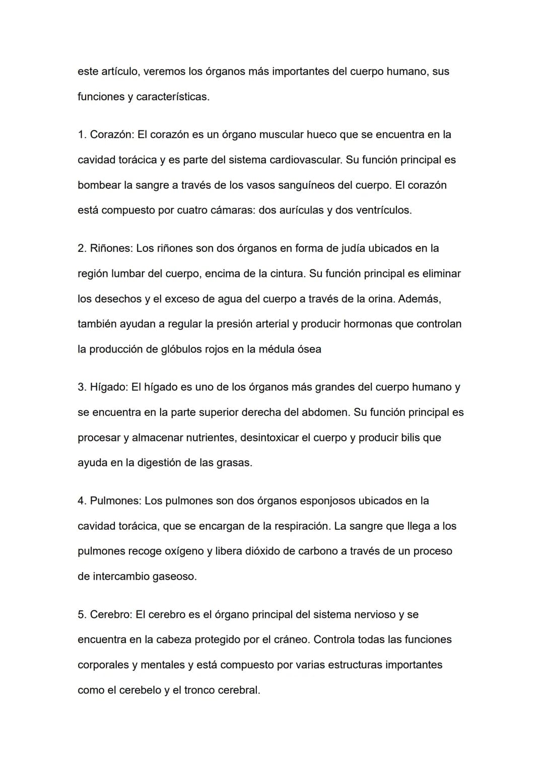 Estructura y organización del cuerpo humano. Estructura celular,
tejidos y órganos.
La estructura y organización del cuerpo humano es un te